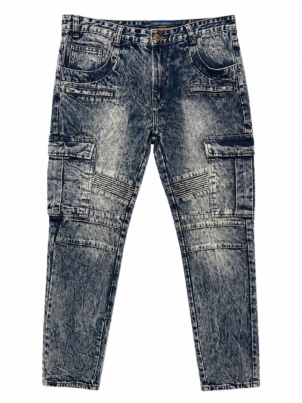 Men’s Gray Earth Cargo + moto styling 🔥🔥🔥